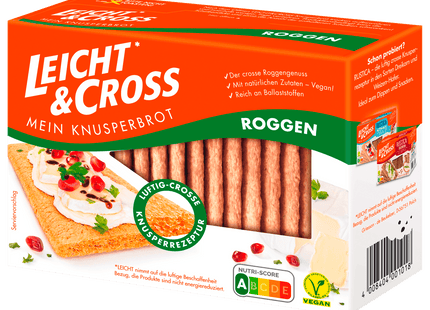 Leicht&Cross Knusperbrot Roggen 125g