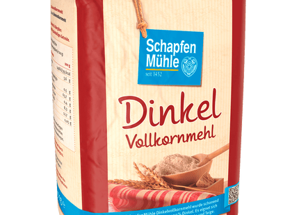 Schapfen Mühle Dinkel-Vollkornmehl 1kg