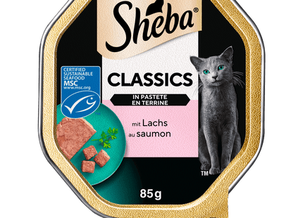 Sheba Schale Classics in Pastete mit Lachs 85g