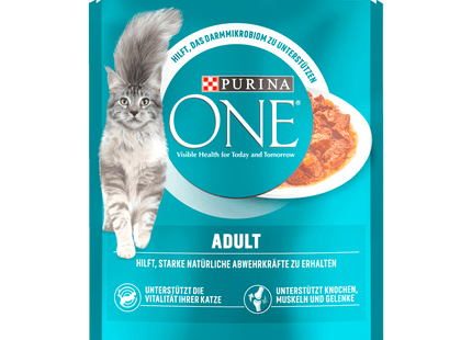 Purina One Adult mit Rind & Karotte 85g