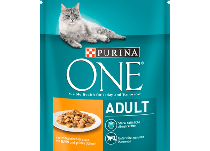 Purina One Adult mit Huhn & grünen Bohnen 85g