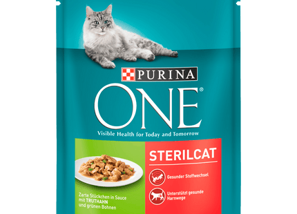 Purina One Sterilcat mit Truthahn & grünen Bohnen 85g