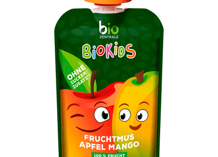 Biozentrale BioKids Bio Fruchtmus Apfel-Mango 90g