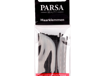 Parsa Beauty Haarklemmen gewellt & schwarz 18 Stück