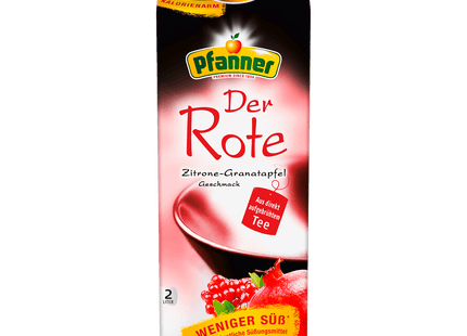 Pfanner Der Rote Tee Zitrone-Granatapfel 2l