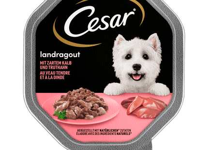 Cesar Schale Landragout mit Kalb und Truthahn 150g