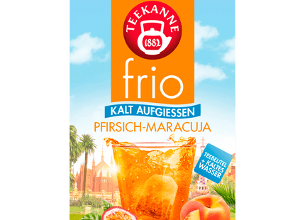 Teekanne frio Pfirsich-Maracuja 45g, 18 Beutel