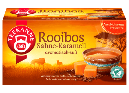 Teekanne Rooibos Sahne-Karamell 35g, 20 Beutel