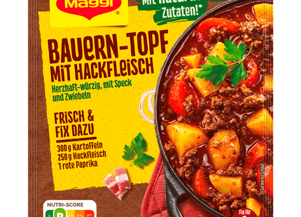 Maggi Fix für Bauern-Topf mit Hackfleisch 39g