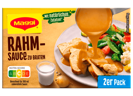 Maggi Rahm-Sauce zu Braten 2er Pack ergibt 2x250ml