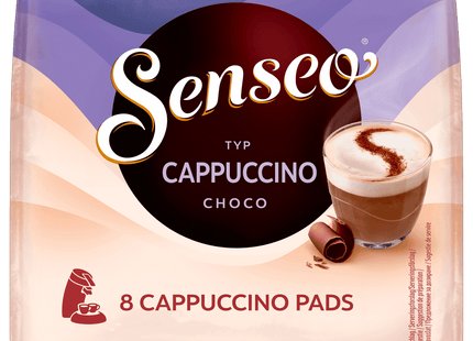 Senseo Kaffeepads Cappuccino Choco 92g, 8 Pads