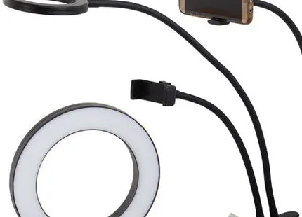 24 led tischlampe mit clip telefonhalterung