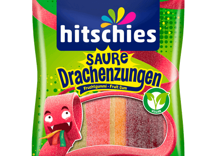 Hitschies Fruchtgummi Bunte Drachenzungen sauer vegan 125g