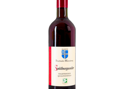 Bruchsaler Mannaberg Rotwein Spätburgunder QbA halbtrocken 0,75l