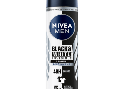 NIVEA Men Deospray Invisible Black and White Antitranspirant 150ml