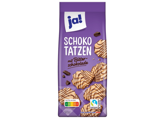 ja! Schokotatzen mit Zartbitterschokolade 250g