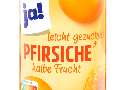 ja! Pfirsiche halbe Frucht gezuckert 480g