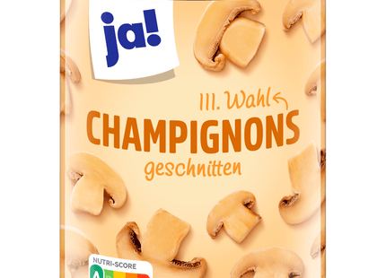 ja! Champignons dritte Wahl geschnitten 170g