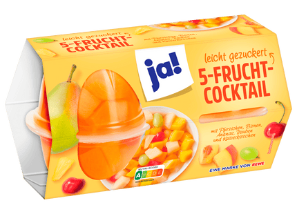 ja! Fruchtcocktail 4x70g