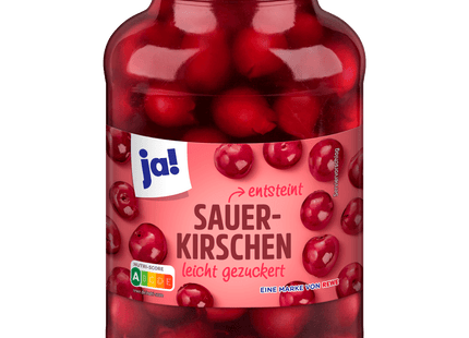 ja! Sauerkirschen entsteint & gezuckert 350g