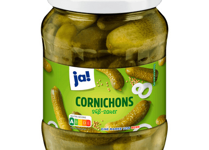 ja! Cornichons süß-sauer 370g