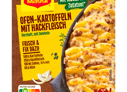 Maggi Fix für Ofen-Kartoffeln mit Hackfleisch