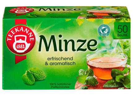 Teekanne Erfrischende Minze 113g, 50 Beutel