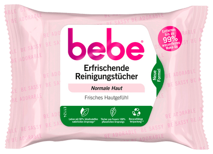 Bebe 5in1 Erfrischende Reinigungstücher 25 Stück