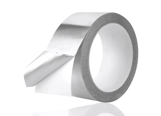 25 Meter Aluminium silber Klebeband Dichtband Band als Reperaturband Alu tape hitzebeständig & selbstklebend Aluminiumklebeband (1x)