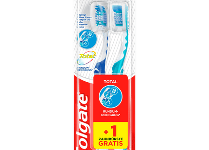 Colgate Total Zahnbürste Rundum-Reinigung Medium 2 Stück