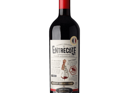 Entrecôte Rotwein Merlot Cabernet Syrah halbtrocken 0,75l