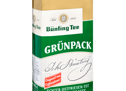 Bünting Tee Schwarztee Grünpack 500g