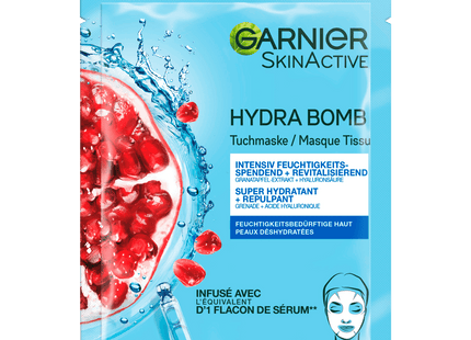 Garnier SkinActive Tuchmaske Hydra Bomb Granatapfel 1 Stück