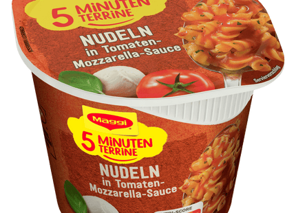 Maggi 5 Minuten Terrine Nudeln in Tomaten-Mozzarella Sauce 55g