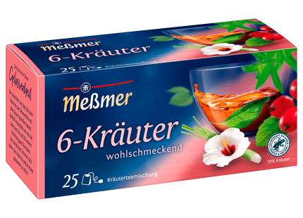 Meßmer 6-Kräuter-Mischung 50g, 25 Beutel