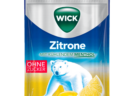 Wick Zitrone & Menthol ohne Zucker 72g