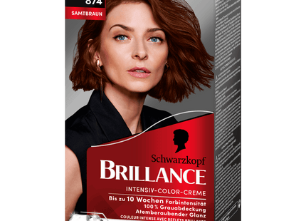 Schwarzkopf Brillance 874 Samtbraun