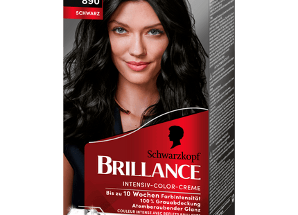 Schwarzkopf Brillance Intensiv-Color-Creme 890 schwarz 143ml