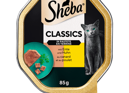 Sheba Schale Classics in Pastete mit Ente und Huhn 85g