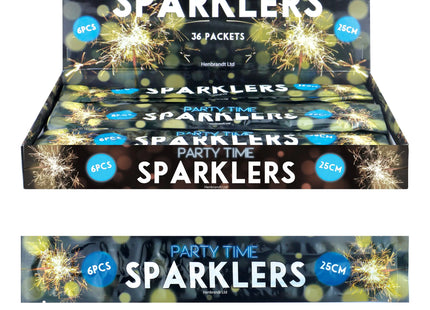 25cm Wunderkerzen, 6Er-Pack, Für Feste & Feierlichkeiten TK Gruppe® Grosshandel 