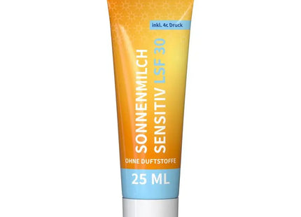 25ml Sensitive Sonnenmilch LSF 30 - Hautschonender UV-Schutz, FullbodyPrint TK Gruppe® Grosshandel 