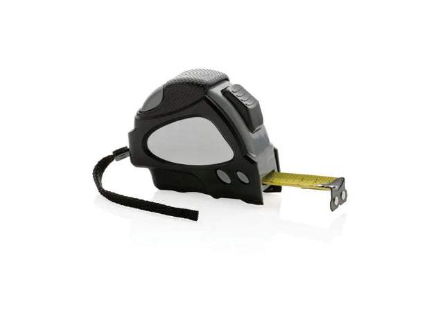 Auto-Stop-Maßband aus recyceltem Kunststoff, 8m/25mm - Schwarz Nachhaltiges und präzises Messwerkzeug TK Gruppe® Grosshandel 