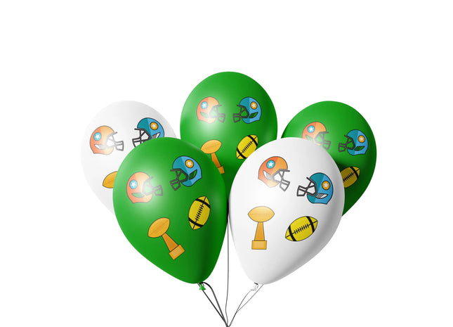 25x Luftballons Ballons Super Bowl Deko Dekoration 2020 Party Set American Football (25x Lutballons)