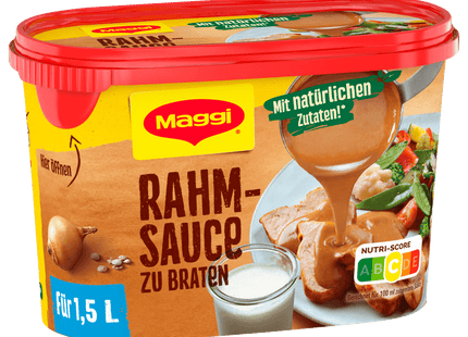 Maggi Rahm-Sauce zu Braten ergibt 1,5 Liter