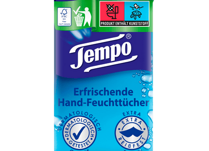 Tempo Feuchttücher Fresh to go Classic 10 Tücher