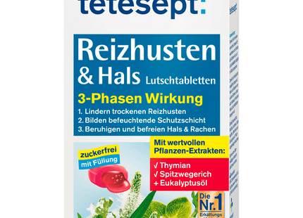 Tetesept Reizhusten & Hals Lutschtabletten zuckerfrei 20 Stück