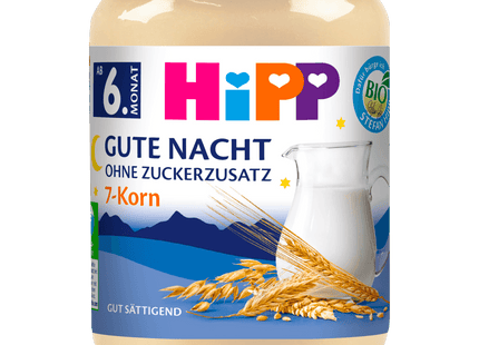 Hipp Gute Nacht-Brei Bio 7-Korn Ohne Zuckerzusatz 190g