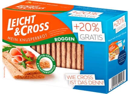 Leicht&Cross Knusperbrot Roggen 150g