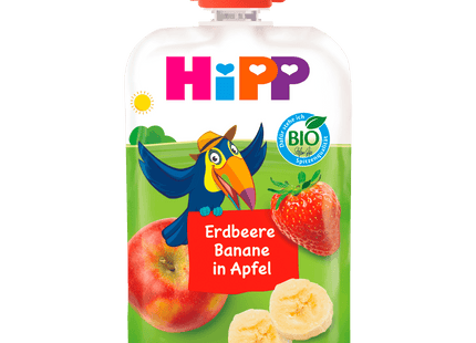 Hipp Hippis Bio Erdbeere Banane in Apfel 100g