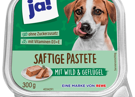 ja! Saftige Pastete mit Wild & Geflügel 300g